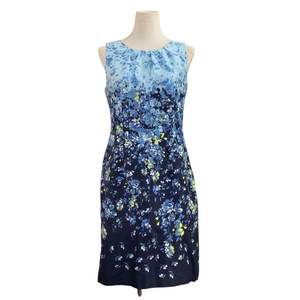 LF Leslie Fay sleeveless floral sheath dress